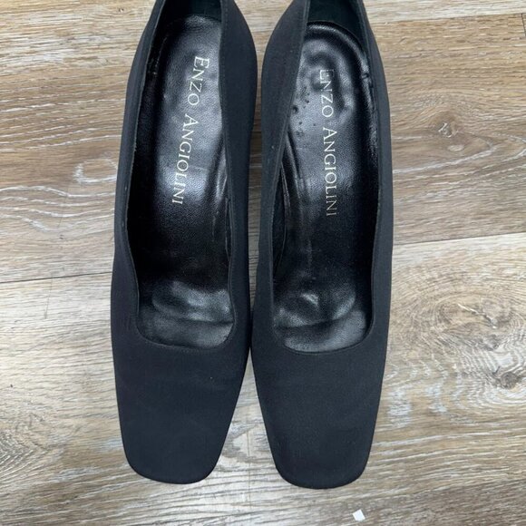 Enzo Angiolini Black Courts Pumps Women's Size 9 - Picture 2 of 7